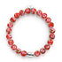 Blaues Karmin | 925er Sterlingsilber | Firefly Glass Garden Armband